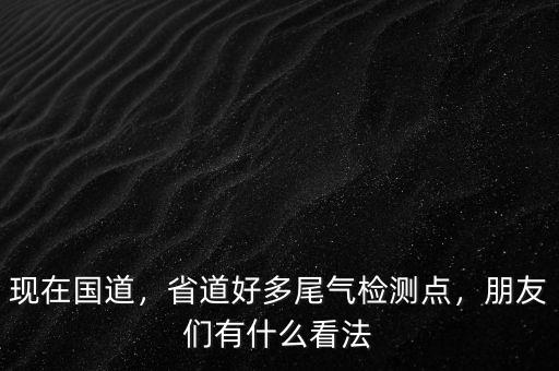 現(xiàn)在國道，省道好多尾氣檢測點，朋友們有什么看法