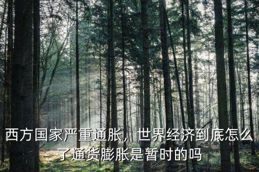 經(jīng)濟怎么了,全球經(jīng)濟真出問題了嗎