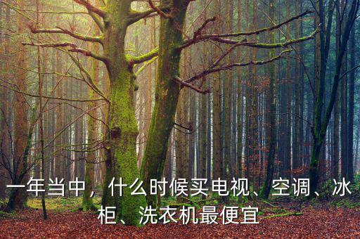 一年當中，什么時候買電視、空調(diào)、冰柜、洗衣機最便宜