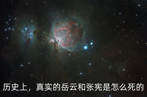 歷史上，真實(shí)的岳云和張憲是怎么死的