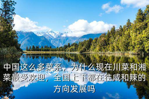 中國這么多菜系，為什么現(xiàn)在川菜和湘菜最受歡迎，全國上下都在往咸和辣的方向發(fā)展嗎