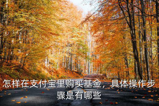 怎樣在支付寶里購買基金，具體操作步驟是有哪些
