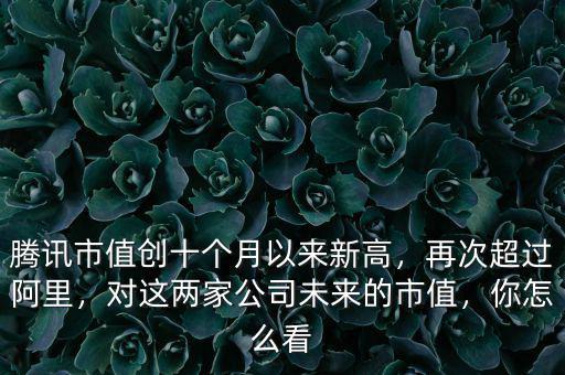 騰訊市值創(chuàng)十個(gè)月以來新高，再次超過阿里，對(duì)這兩家公司未來的市值，你怎么看