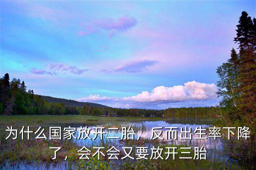 為什么國家放開二胎，反而出生率下降了，會不會又要放開三胎