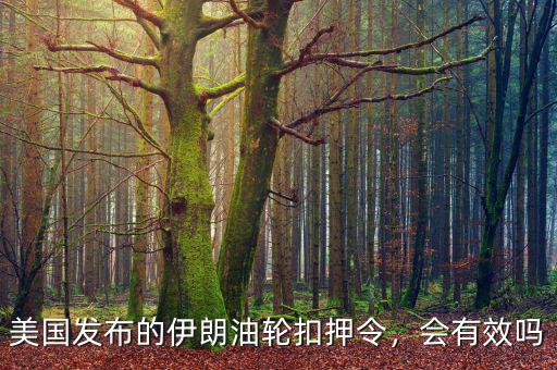 美國發(fā)布的伊朗油輪扣押令，會有效嗎