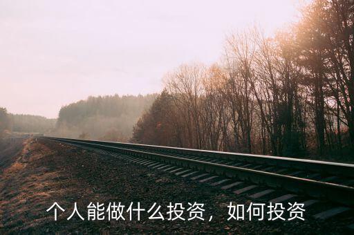 個人能做什么投資，如何投資
