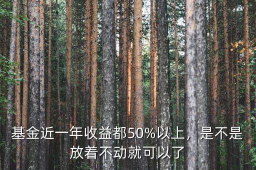 基金近一年收益都50%以上，是不是放著不動就可以了