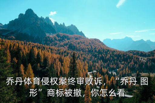 喬丹體育侵權(quán)案終審敗訴，“喬丹 圖形”商標(biāo)被撤，你怎么看