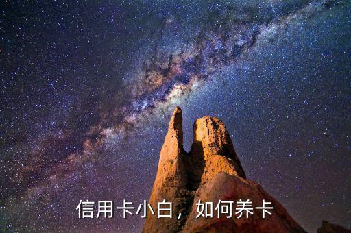 信用卡小白，如何養(yǎng)卡