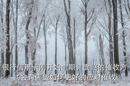 銀行信用卡剛開(kāi)始逾期，面臨的催收方式會(huì)有哪些如何更好的應(yīng)對(duì)催收