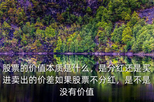 股票的價(jià)值本質(zhì)是什么，是分紅還是買進(jìn)賣出的價(jià)差如果股票不分紅，是不是沒有價(jià)值