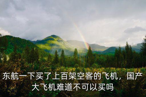 東航一下買(mǎi)了上百架空客的飛機(jī)，國(guó)產(chǎn)大飛機(jī)難道不可以買(mǎi)嗎