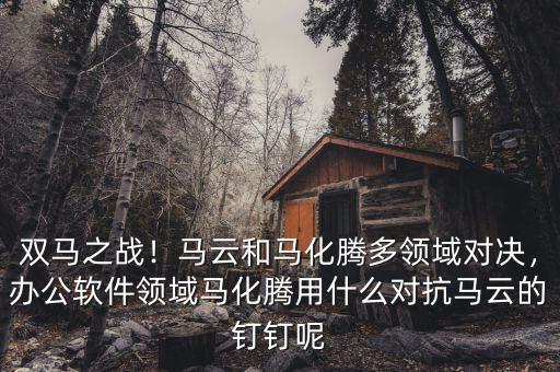 雙馬之戰(zhàn)！馬云和馬化騰多領(lǐng)域?qū)Q，辦公軟件領(lǐng)域馬化騰用什么對(duì)抗馬云的釘釘呢