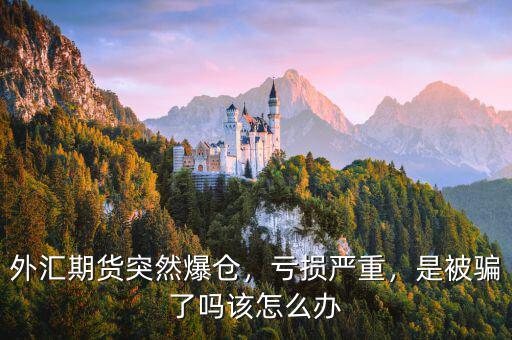 外匯期貨突然爆倉，虧損嚴重，是被騙了嗎該怎么辦