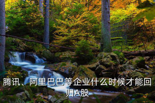騰訊、阿里巴巴等企業(yè)什么時(shí)候才能回歸A股