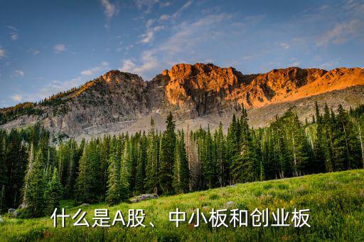 什么是A股、中小板和創(chuàng)業(yè)板
