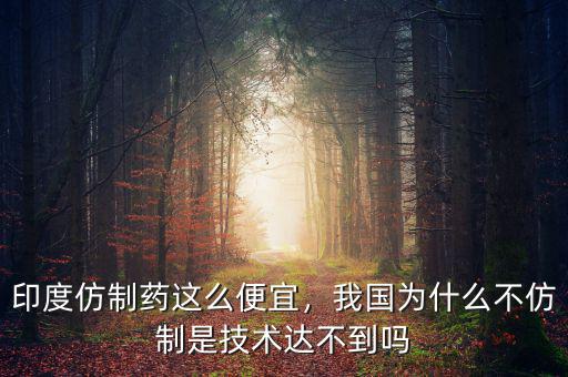 中國(guó)為什么沒有仿制藥,我國(guó)為什么不仿制