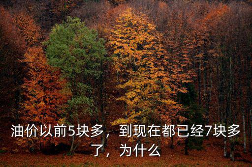 油價(jià)以前5塊多，到現(xiàn)在都已經(jīng)7塊多了，為什么
