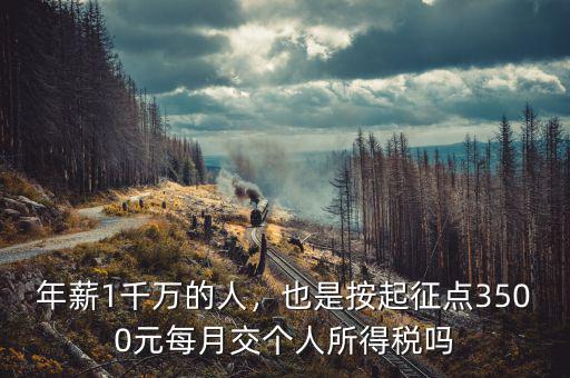 年薪1千萬的人，也是按起征點(diǎn)3500元每月交個(gè)人所得稅嗎