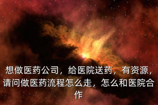想做醫(yī)藥公司，給醫(yī)院送藥，有資源，請問做醫(yī)藥流程怎么走，怎么和醫(yī)院合作