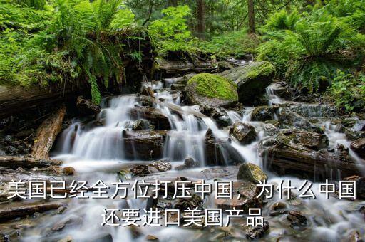 美國已經(jīng)全方位打壓中國，為什么中國還要進口美國產(chǎn)品