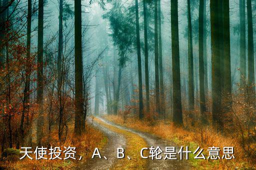 天使投資，A、B、C輪是什么意思