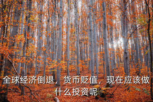 全球經(jīng)濟(jì)倒退，貨幣貶值，現(xiàn)在應(yīng)該做什么投資呢