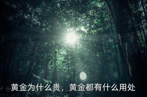 黃金為什么貴，黃金都有什么用處
