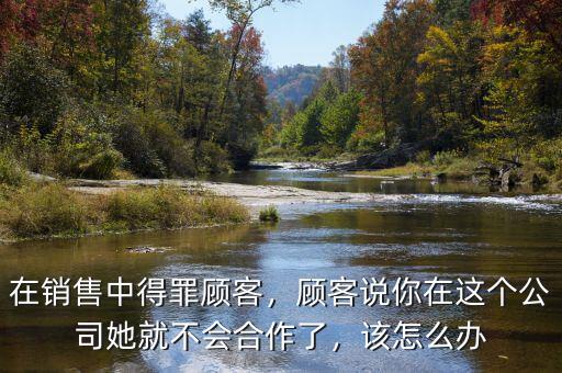 在銷售中得罪顧客，顧客說你在這個(gè)公司她就不會(huì)合作了，該怎么辦