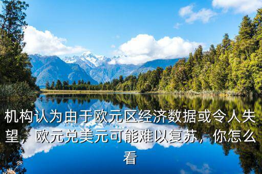 機(jī)構(gòu)認(rèn)為由于歐元區(qū)經(jīng)濟(jì)數(shù)據(jù)或令人失望，歐元兌美元可能難以復(fù)蘇，你怎么看