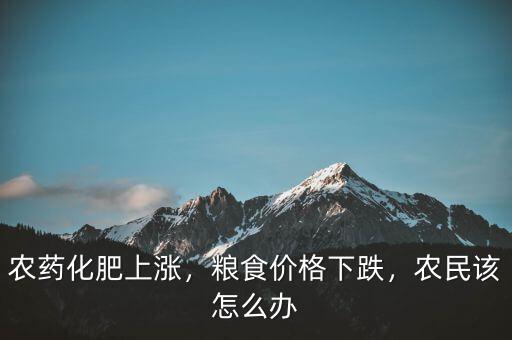 農(nóng)藥化肥上漲，糧食價格下跌，農(nóng)民該怎么辦