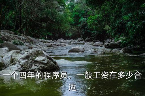 一個(gè)四年的程序員，一般工資在多少合適