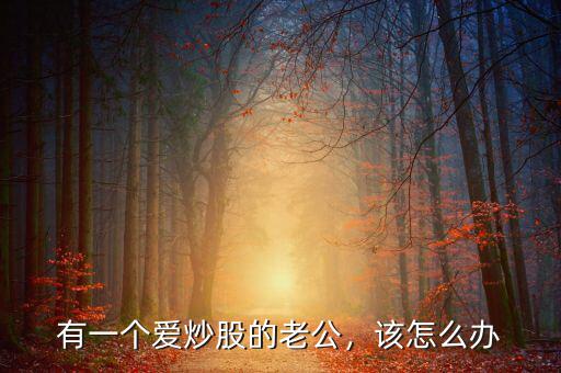 有一個(gè)愛炒股的老公，該怎么辦