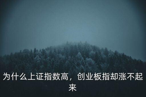 為什么上證指數(shù)高，創(chuàng)業(yè)板指卻漲不起來