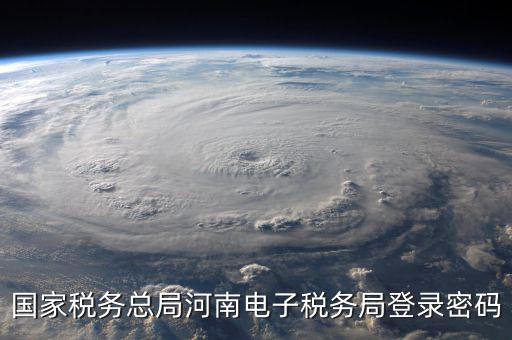 國家稅務總局河南電子稅務局登錄密碼