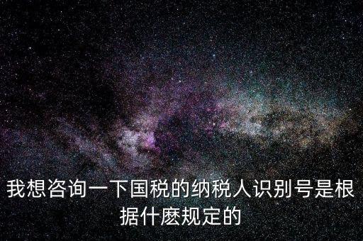 臨時納稅人代碼是什么，我想咨詢一下國稅的納稅人識別號是根據(jù)什麼規(guī)定的