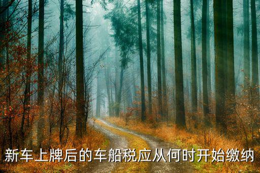 新車上牌后的車船稅應(yīng)從何時(shí)開始繳納