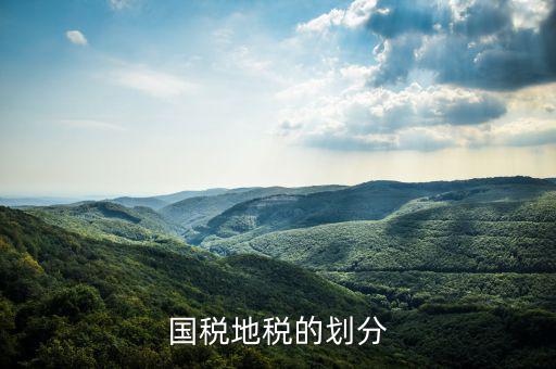 地稅分為什么種類，國稅地稅的劃分