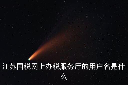 網(wǎng)上辦稅用戶名是什么，江蘇國稅網(wǎng)上辦稅服務(wù)廳的用戶名是什么