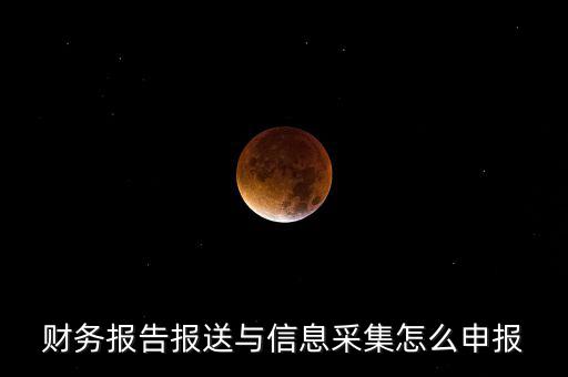 財(cái)務(wù)報(bào)送與信息采集是什么，財(cái)務(wù)報(bào)告報(bào)送與信息采集怎么申報(bào)