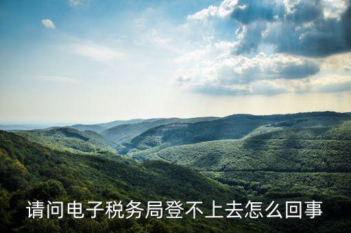 貴州省電子稅務(wù)局為什么進(jìn)不去，請(qǐng)問(wèn)電子稅務(wù)局登不上去怎么回事