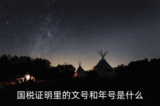 納稅證明文書號(hào)指什么，營(yíng)業(yè)執(zhí)照清稅證明文號(hào)是什么
