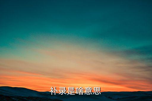 發(fā)票補(bǔ)錄是什么意思，補(bǔ)錄是什么意思