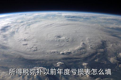 地稅彌補(bǔ)以前年度虧損填什么，所得稅彌補(bǔ)以前年度虧損表怎么填