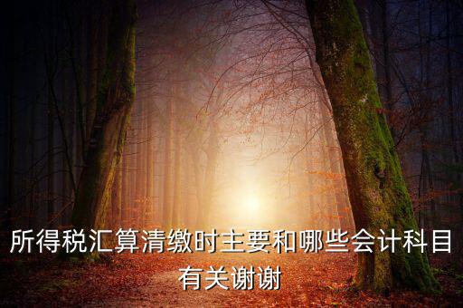 所得稅匯算清繳都涉及到什么，企業(yè)所得稅匯算清繳要做哪些