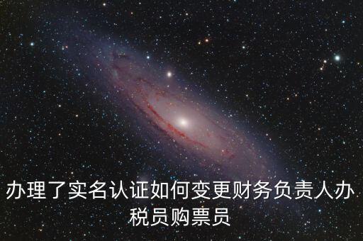 辦稅員在什么網(wǎng)上變更，辦理了實名認證如何變更財務(wù)負責人辦稅員購票員