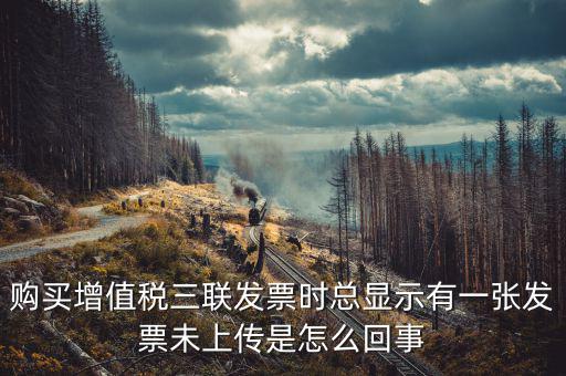 領(lǐng)購(gòu)未上傳發(fā)票是什么意思，去稅務(wù)局購(gòu)買發(fā)票時(shí)說(shuō)發(fā)票沒(méi)有上傳這是怎么回事