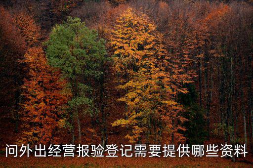 外管證報驗都需要什么資料，辦外管證需要哪些資料