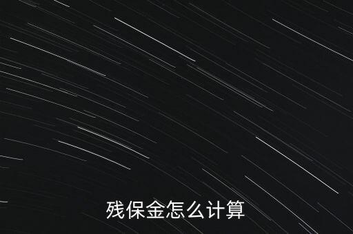 殘保金是什么意思，公司就一個人工資是800元月請問交多少殘保金