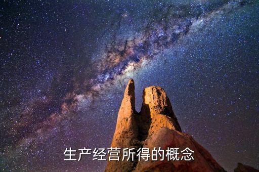 個人生產(chǎn)經(jīng)營所得c表是什么意思，生產(chǎn)經(jīng)營所得的概念